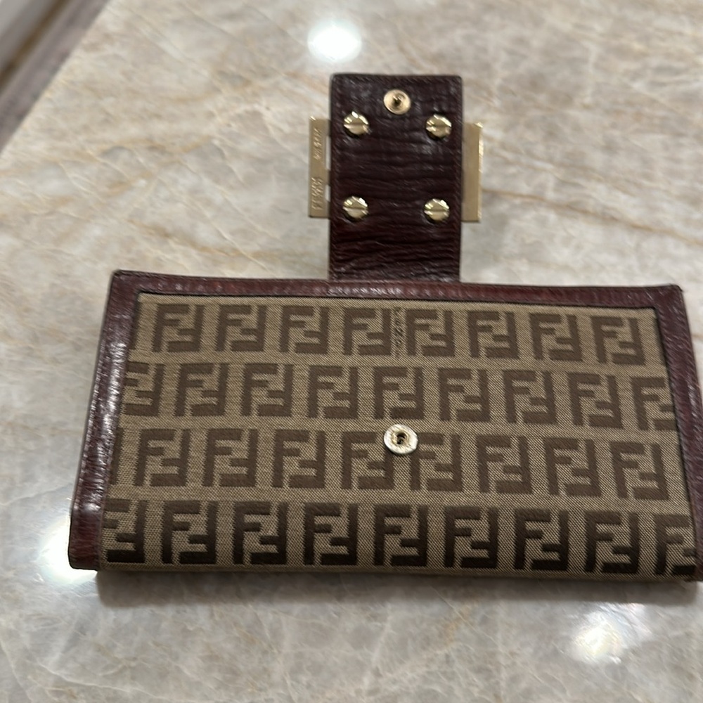 Fendi Brown and Tan Wallet - Picture 3 of 5
